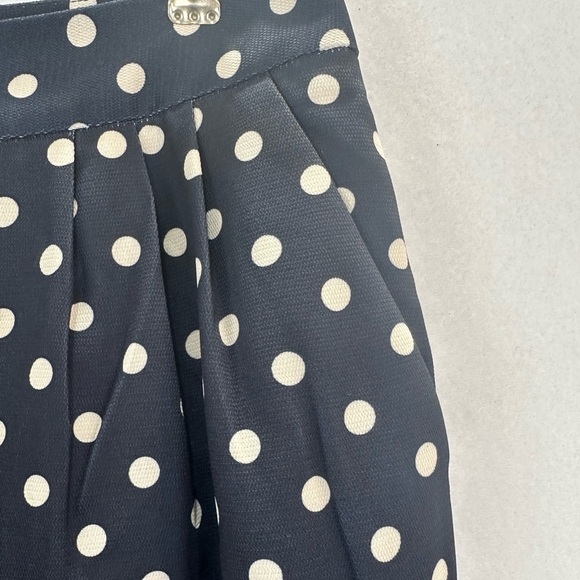 Tuckernuck Polka Dot Pixie Pant Ladies Navy Blue White Ivory Dot Size Large NWT - Picture 5 of 5